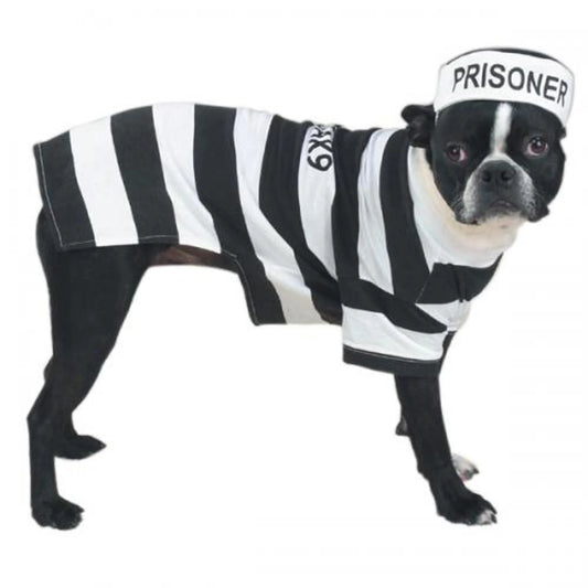Casual Canine Prison Pooch Costume – Funny Dog Jail Outfit
