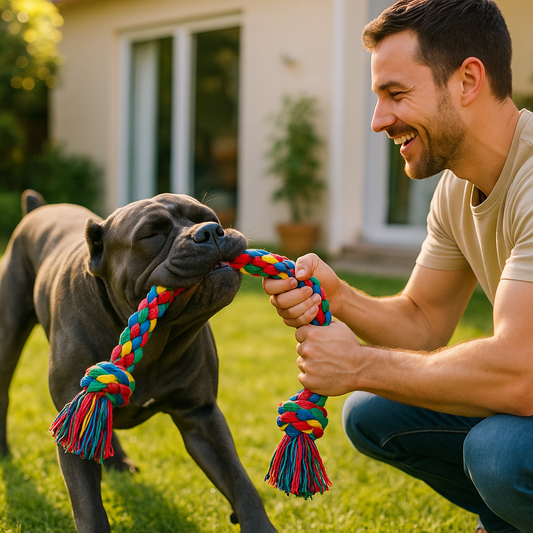 Tug-of-War Champions, Thanks to Chopper Paws!