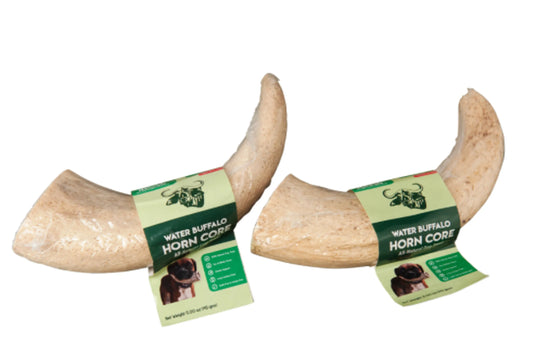 Water Buffalo Horn Core Chews – Natural, Long-Lasting Dog Treats (2 Pack)